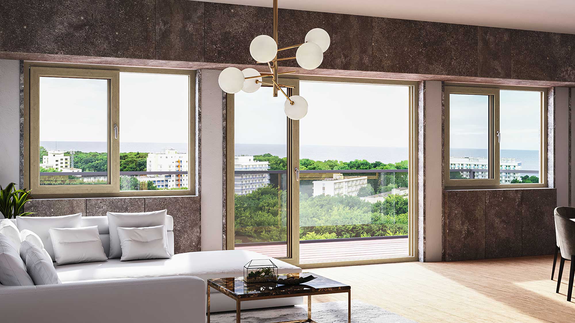 Ventana de gran apertura conectando el hogar con el exterior